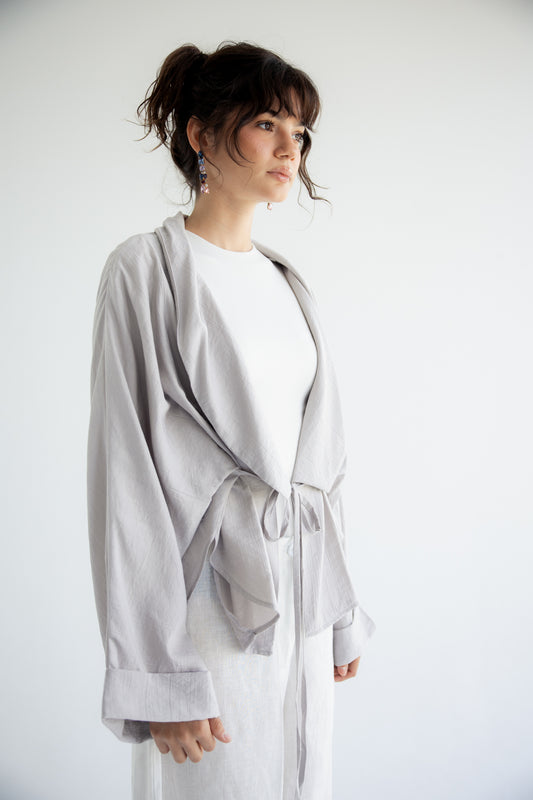 Daisy Field Cardigan - Grey