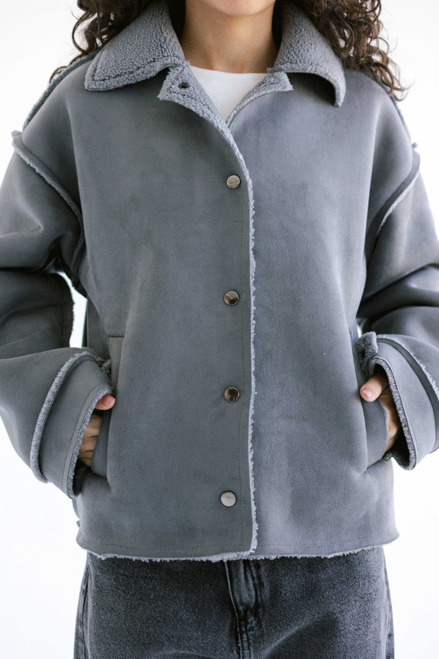 Explorer Cropped Jacket - Grey