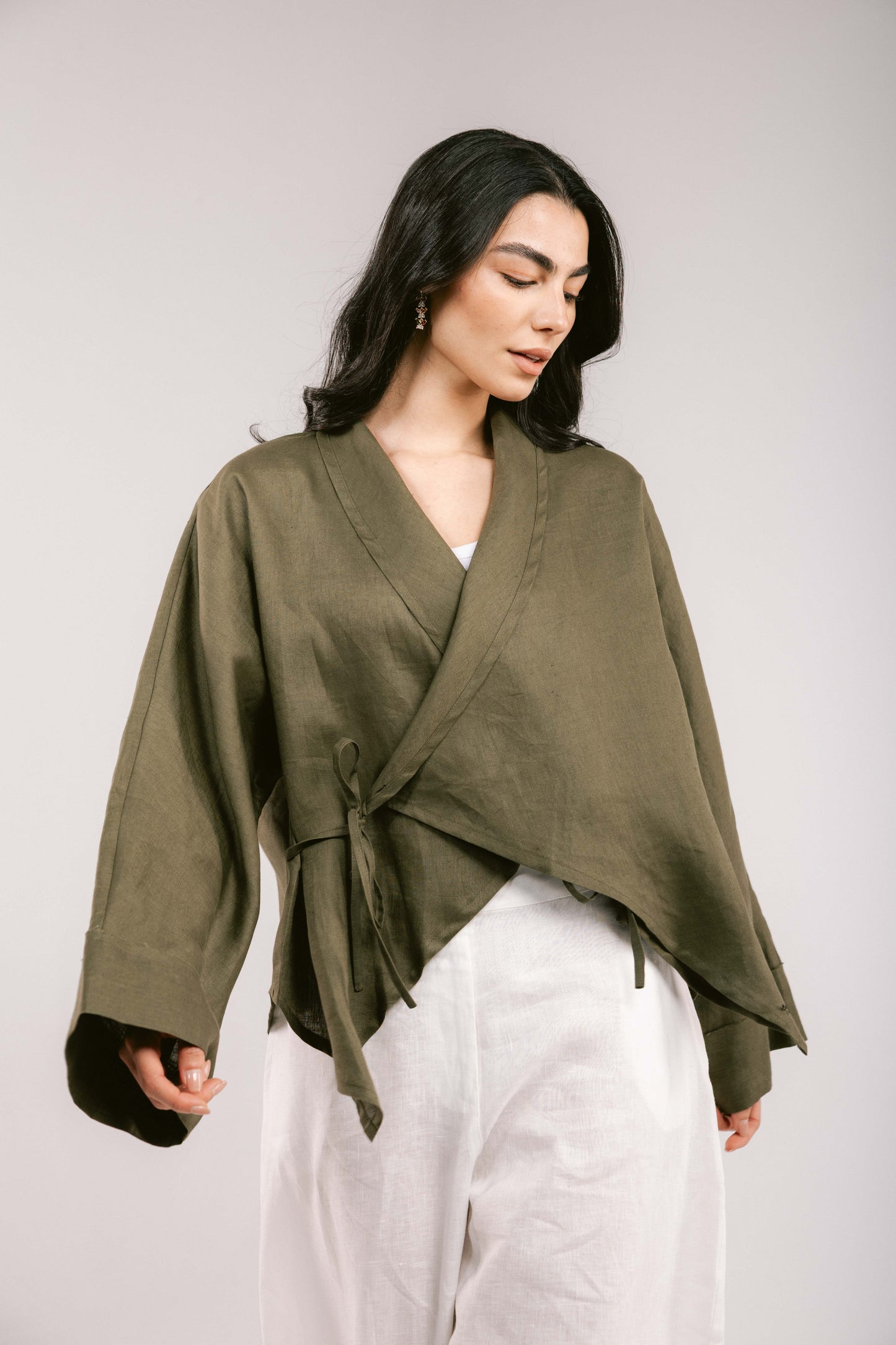 Such A Dreamy Linen Top - Olive
