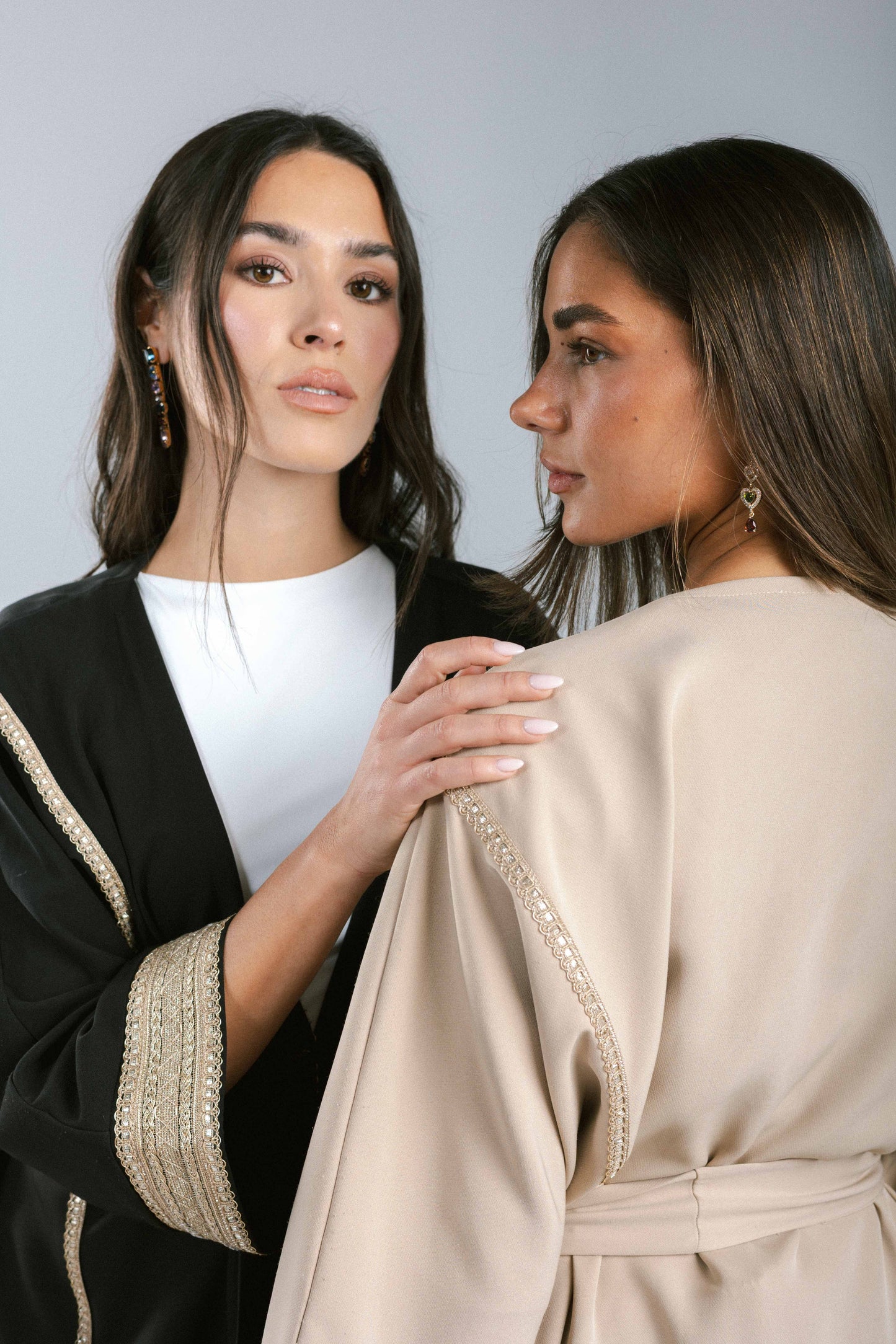Golden Girl Kaftan in Black