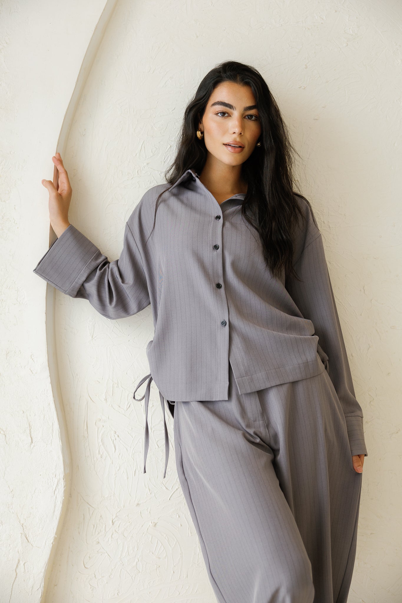 Perfect Tones Striped Set - Grey