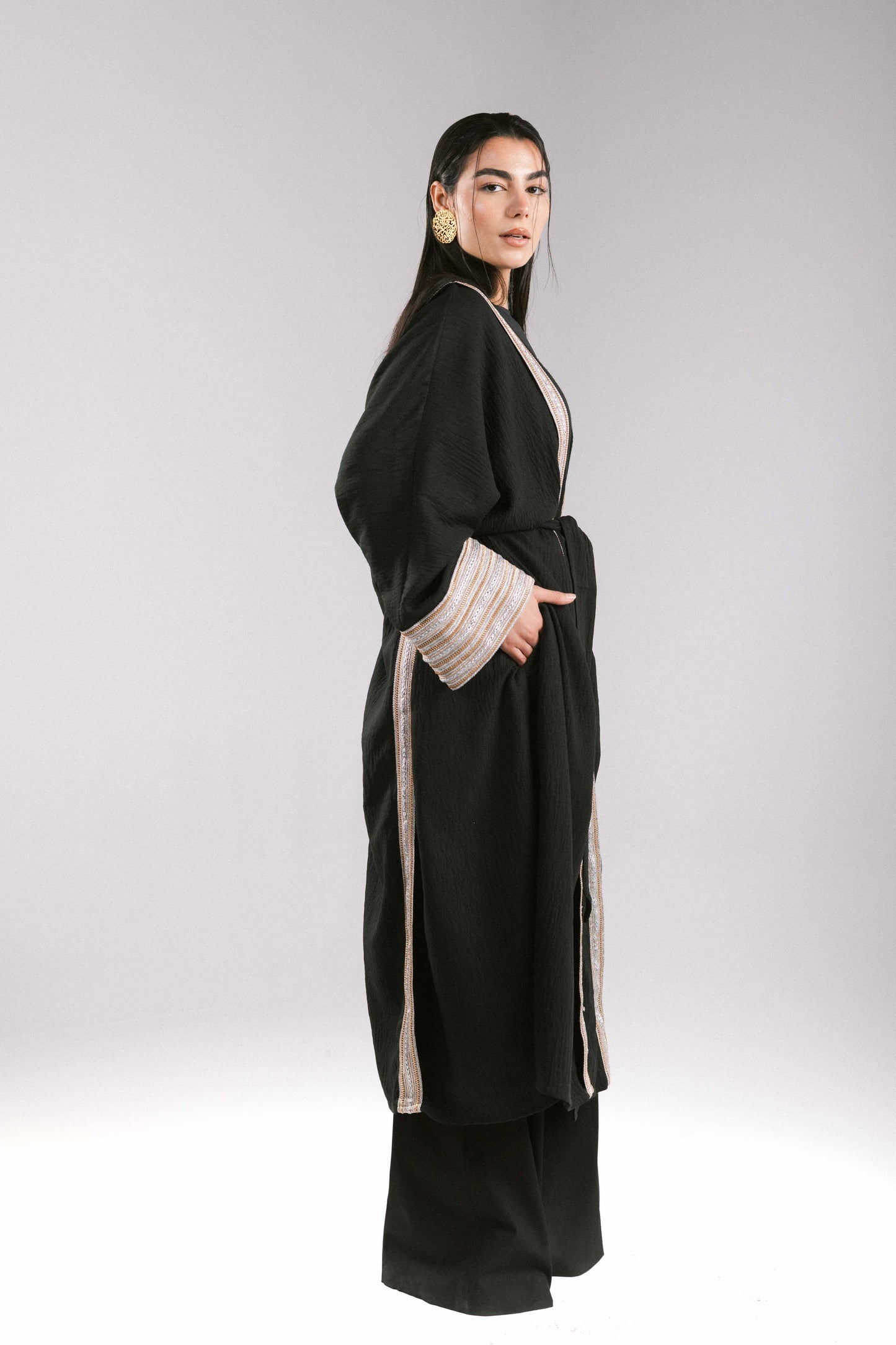 Moroccan Kaftan in Black