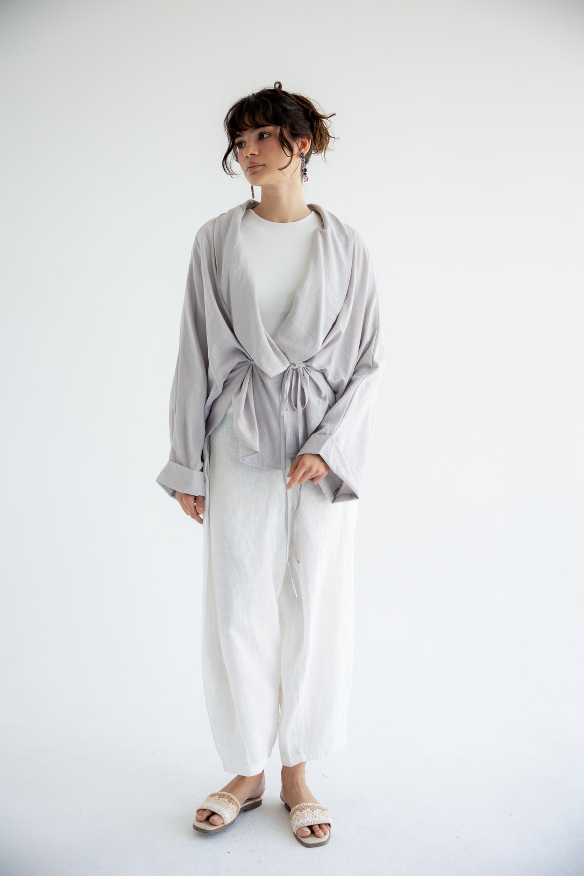 Daisy Field Cardigan - Grey