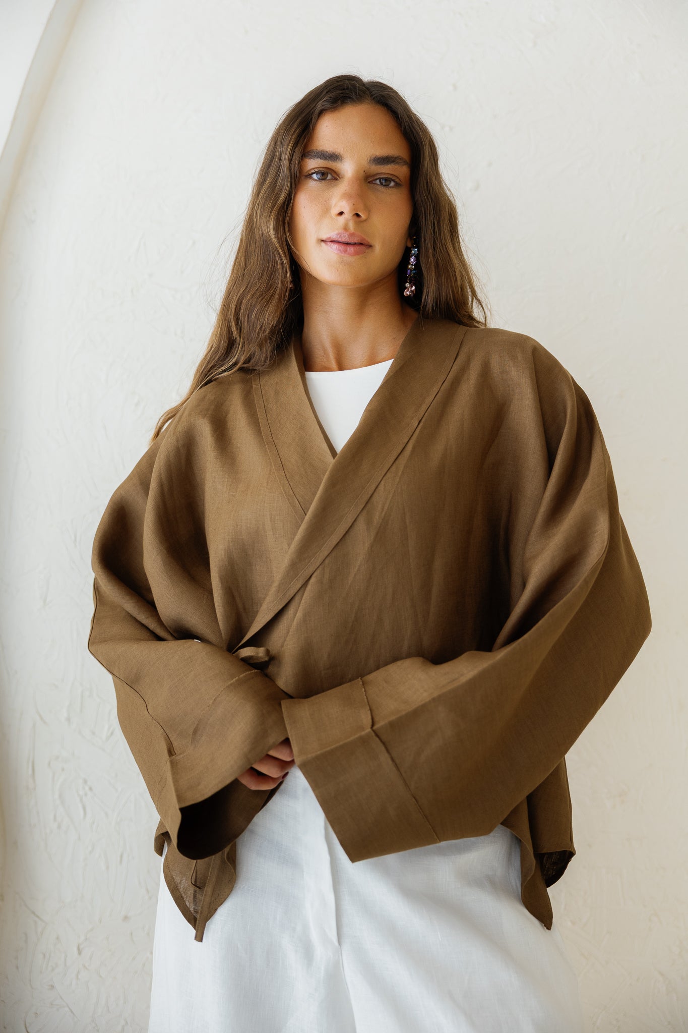 Such A Dreamy Linen Top - Camel