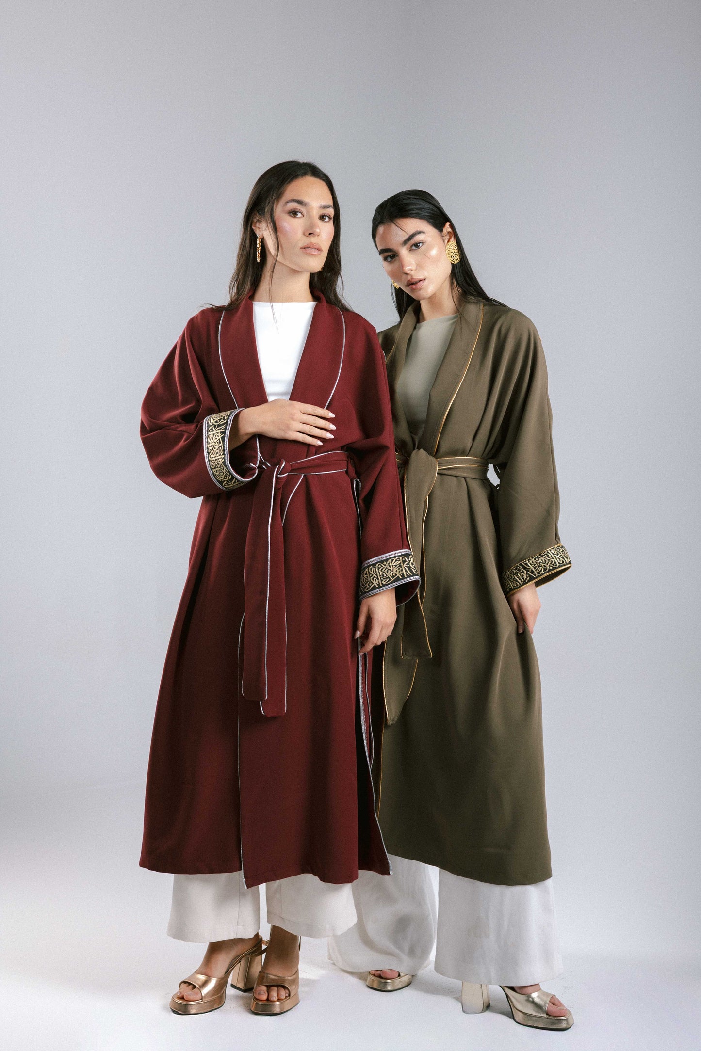 The Arabesque Kaftan in Burgundy