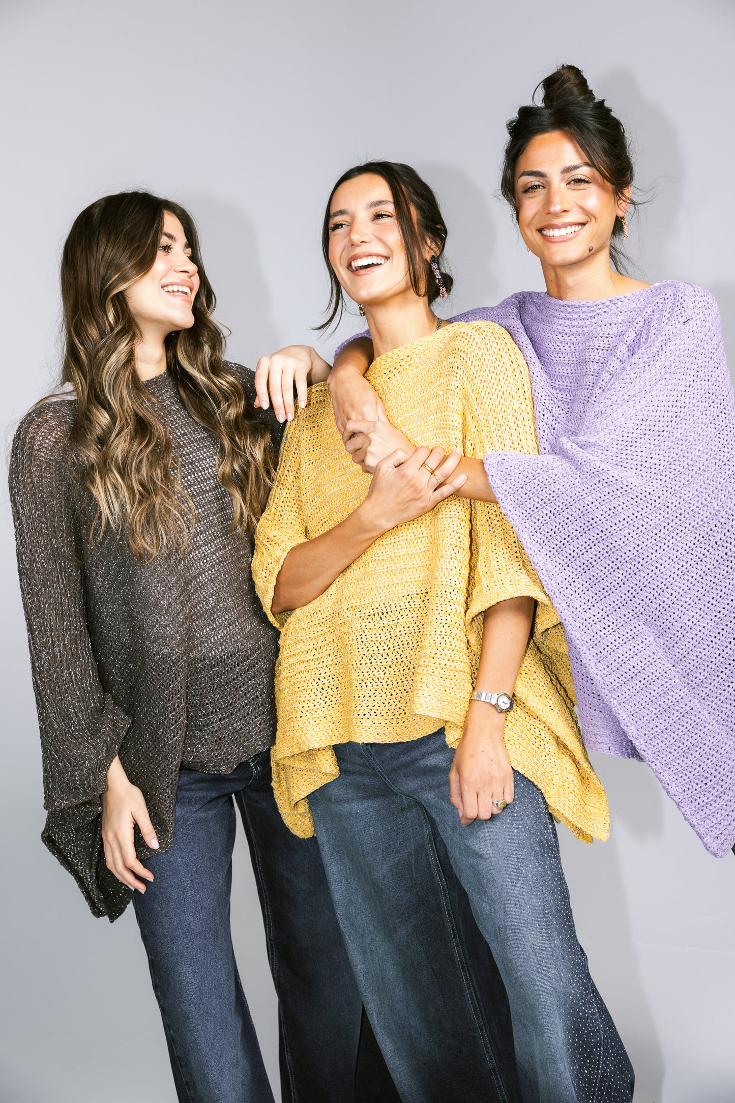 Seen At Sunset Crochet Cape in Lilac