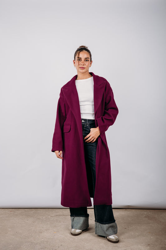 Forever Yours Coat - Burgundy