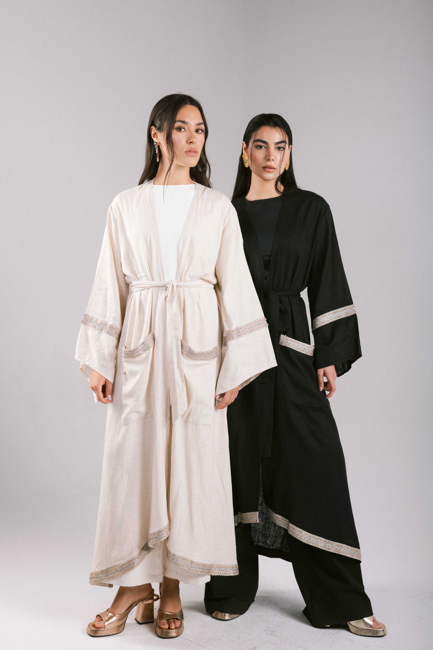 The Linen Kaftan in Beige