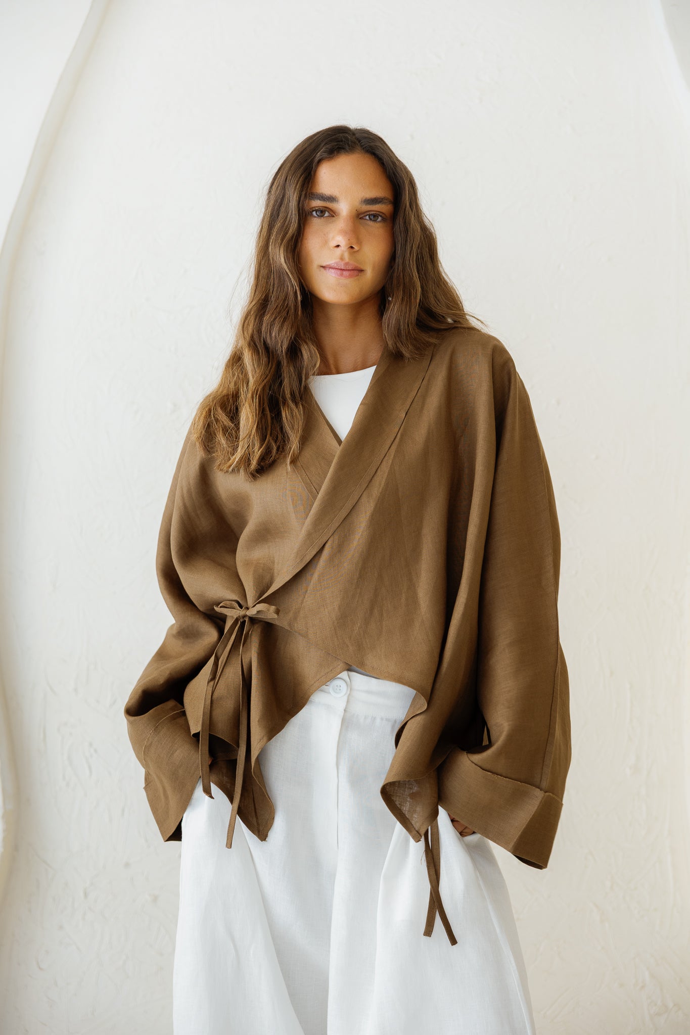 Such A Dreamy Linen Top - Camel