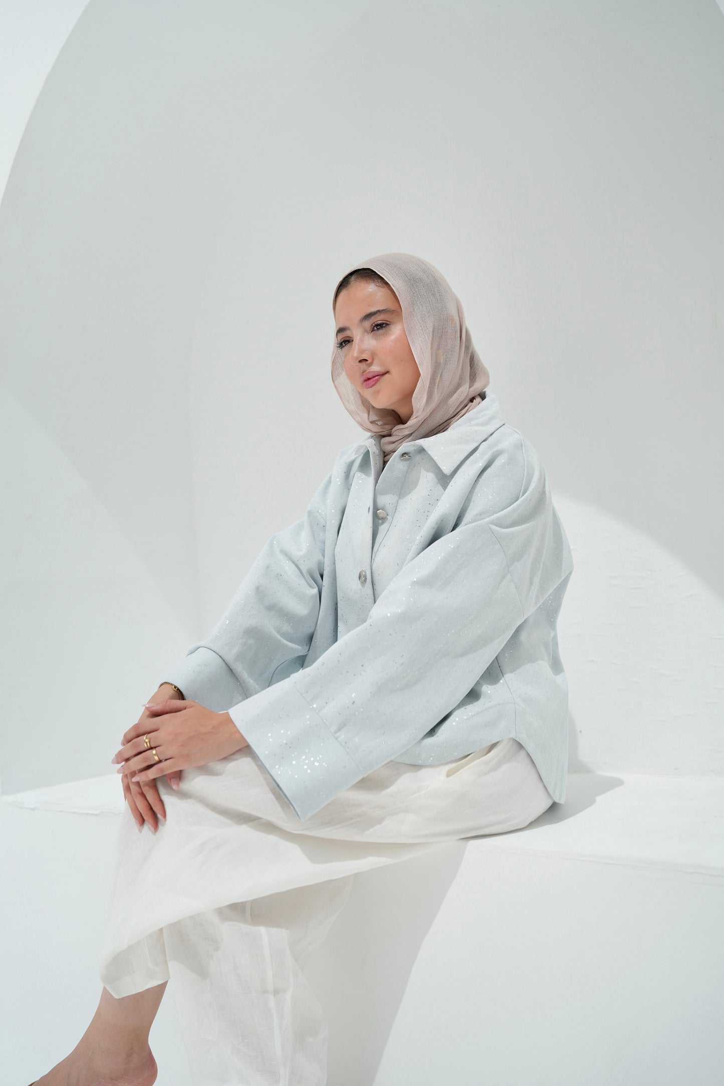 City Lights Denim Jacket - Light Blue