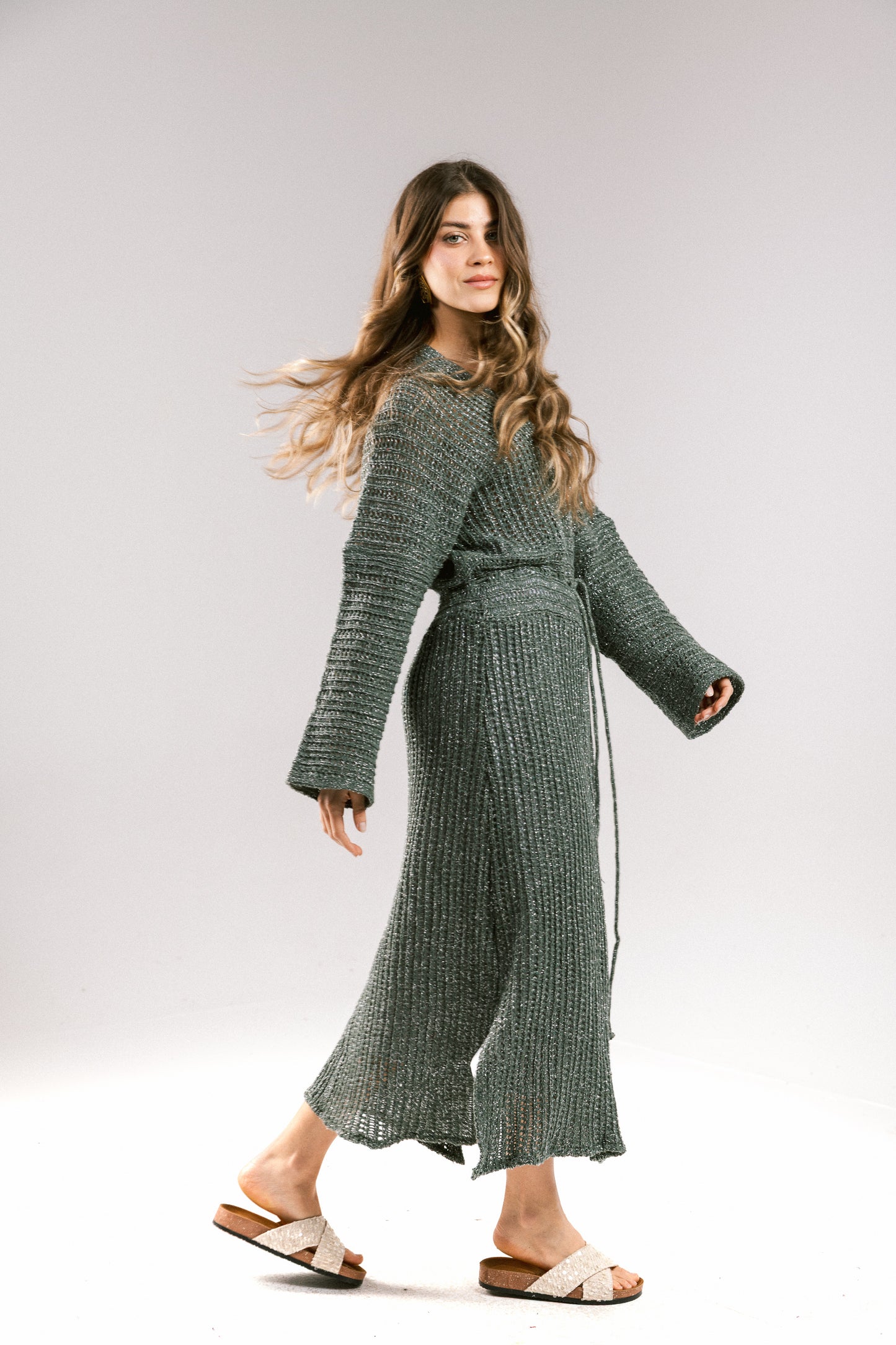 Sunbeam Crochet Coverup Dress - Olive