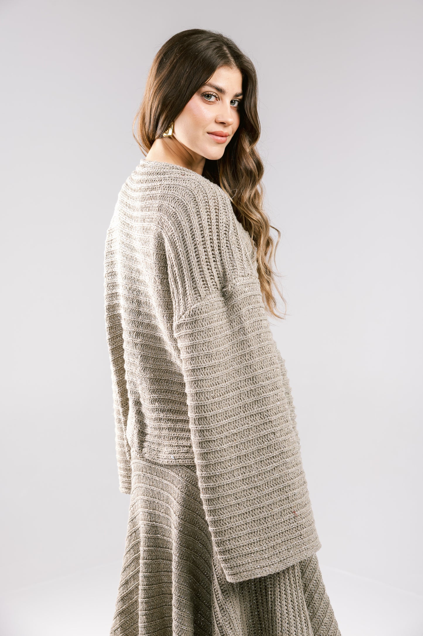 Seascape Crochet Top - Taupe