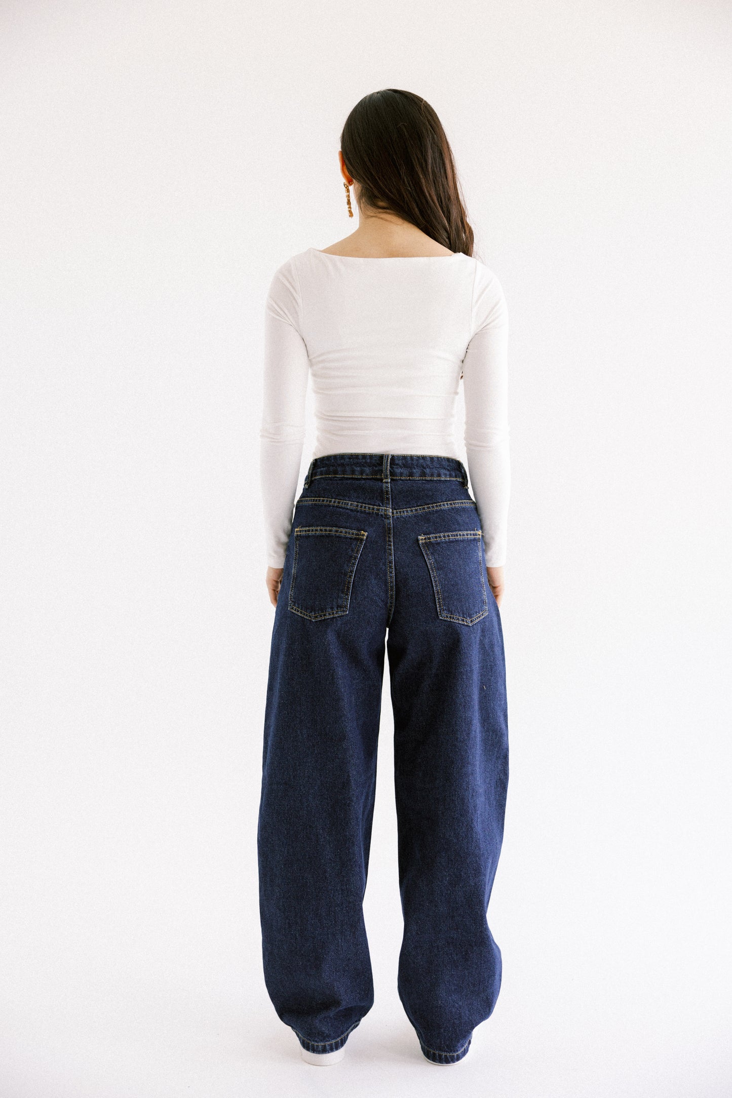 Out N About Balloon Denim Pants in Indigo