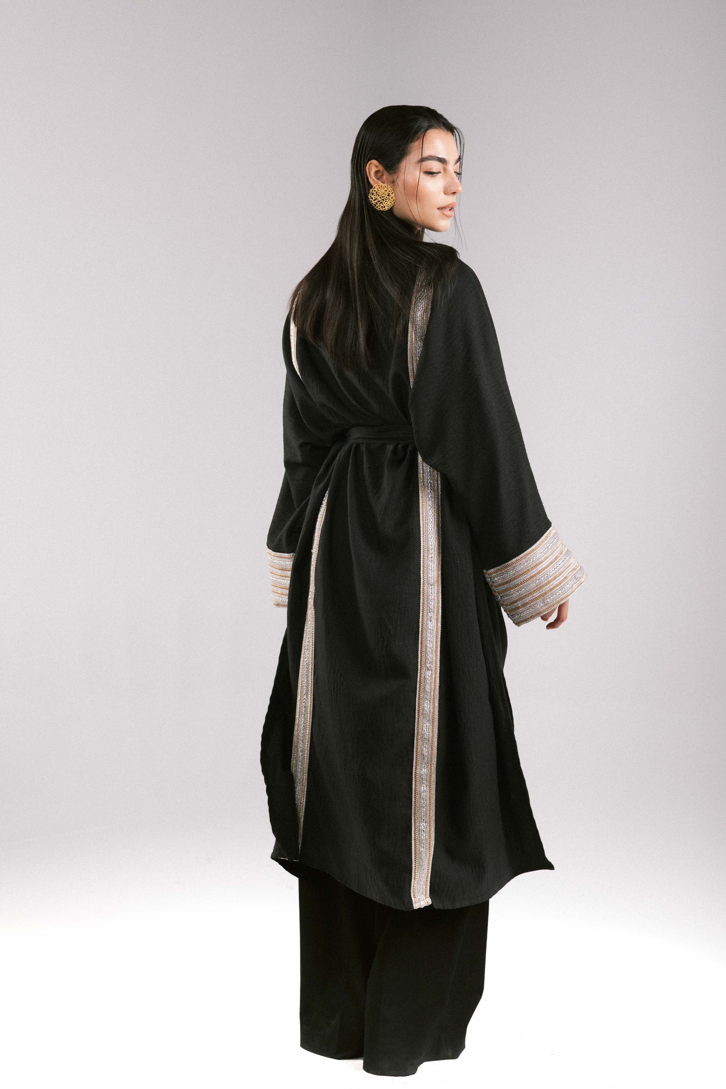 Moroccan Kaftan in Black