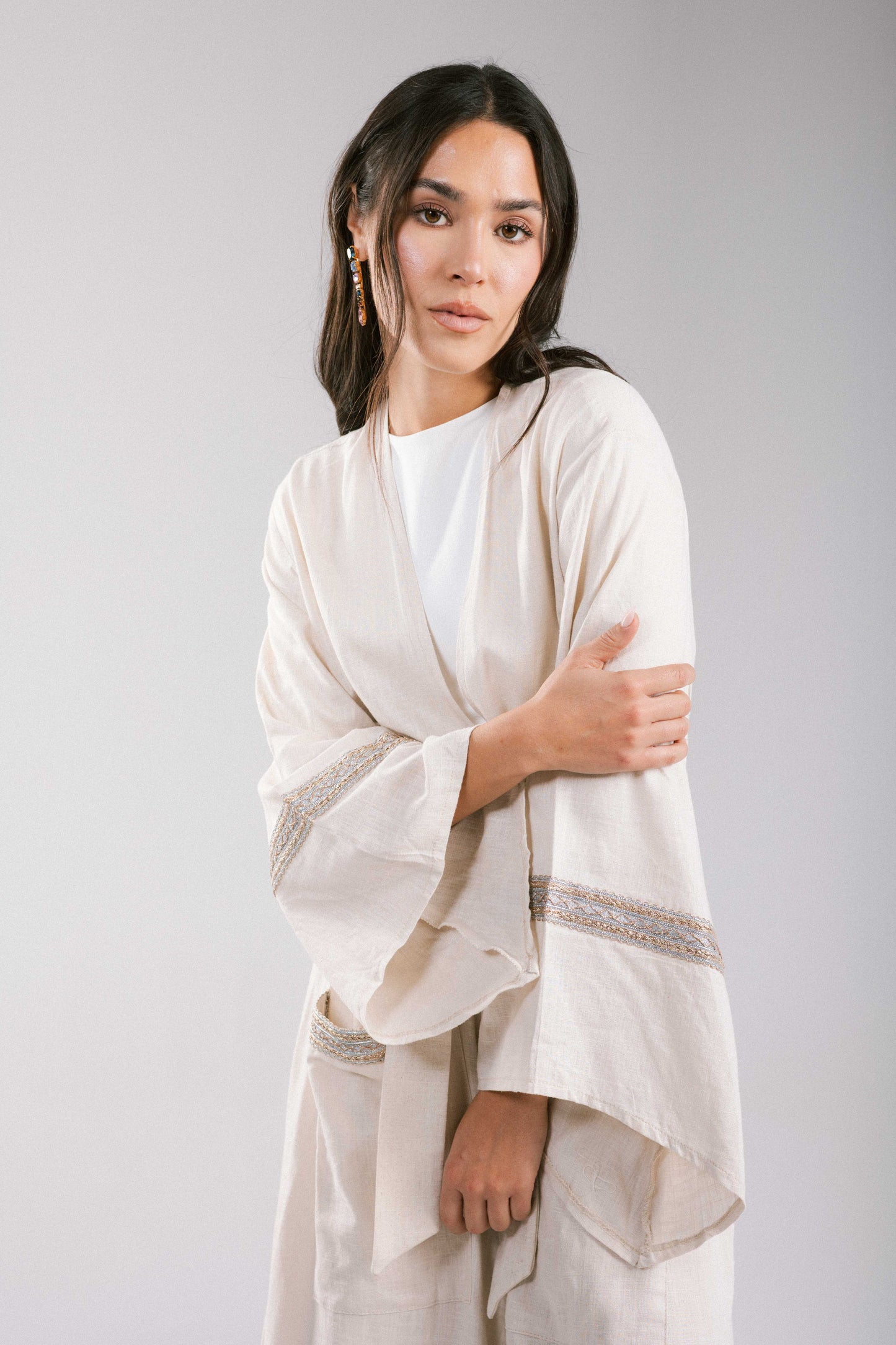 The Linen Kaftan in Beige