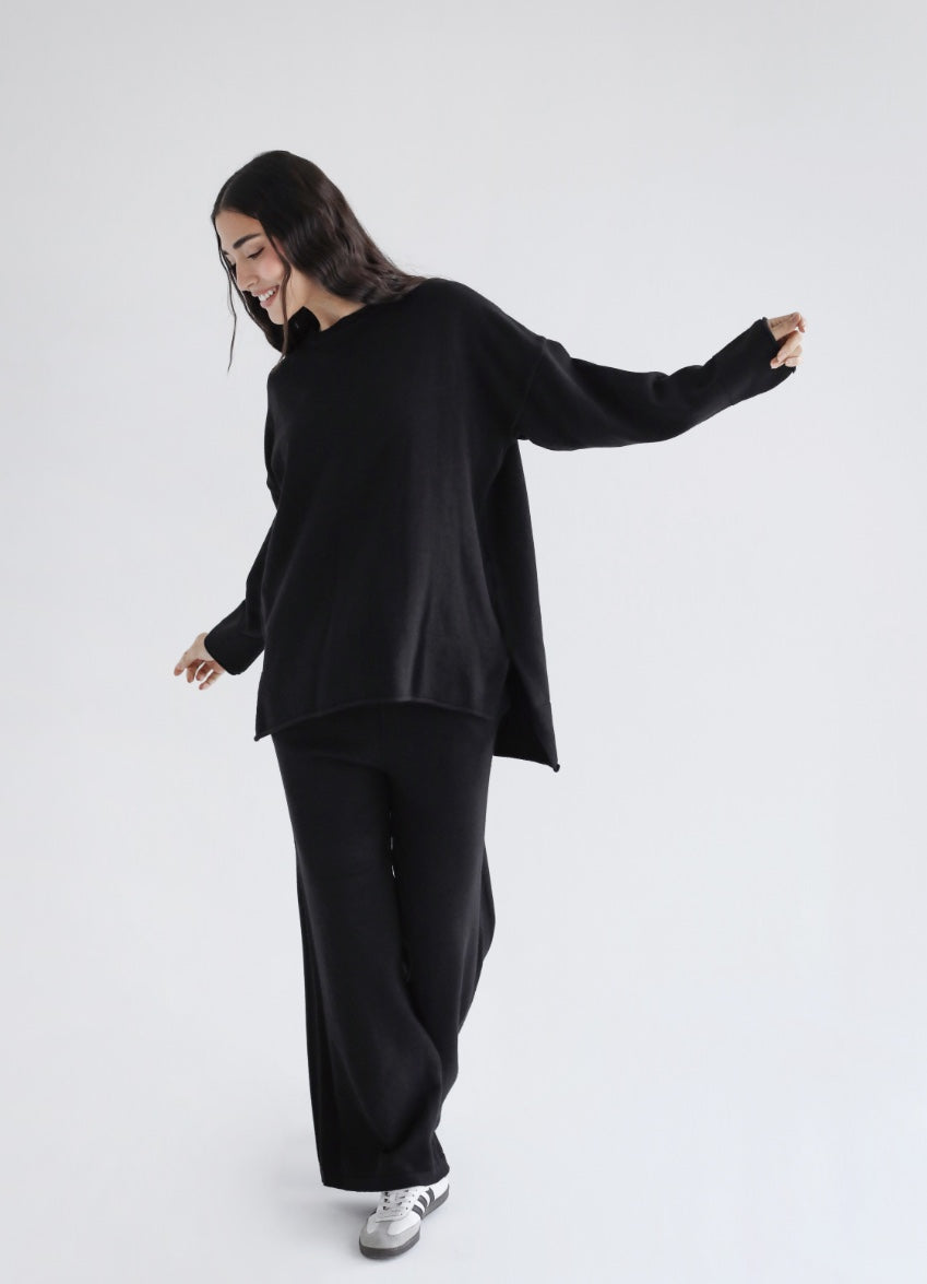 Good Feels Knit Set - Black