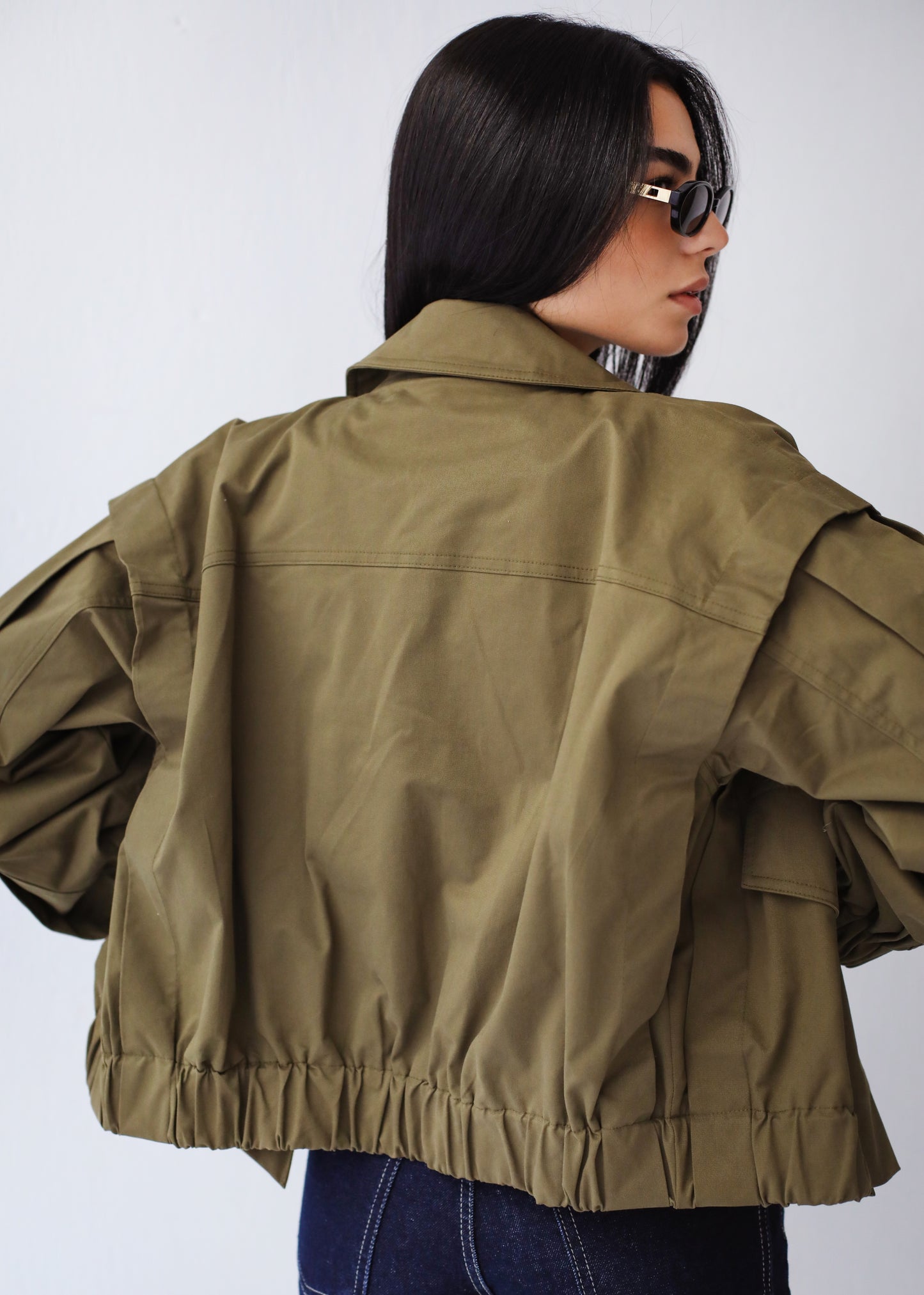 Showstopper Trench Jacket - Olive