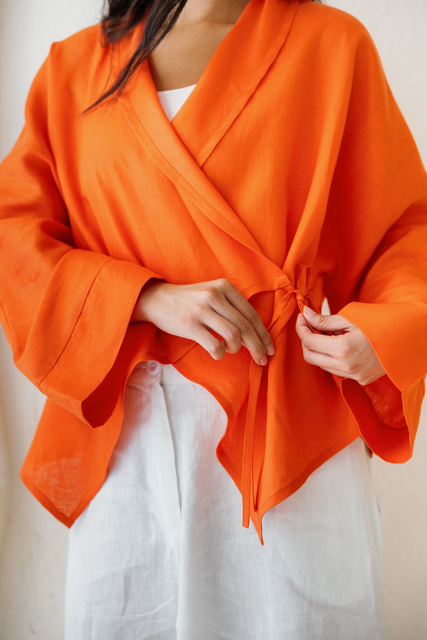 Such A Dreamy Linen Top - Orange