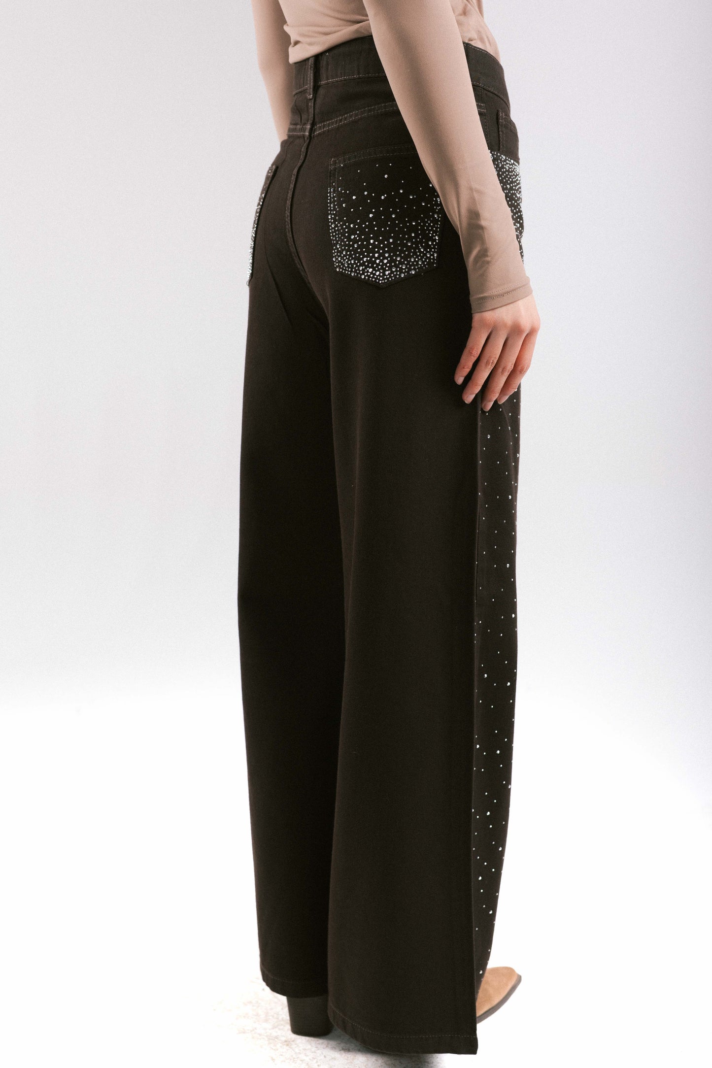 Dazzler Denim Pants - Brown