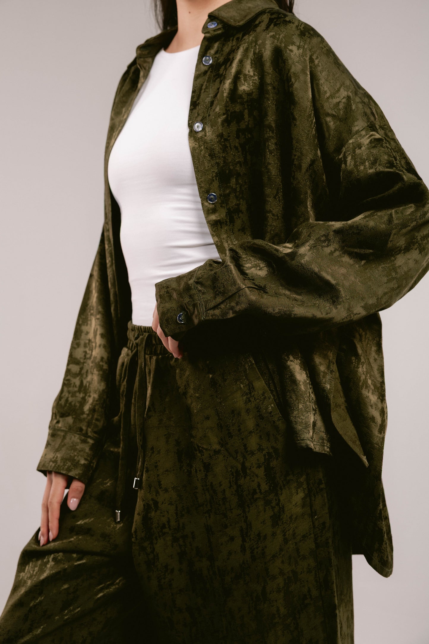 Spring Fever Linen Set - Olive