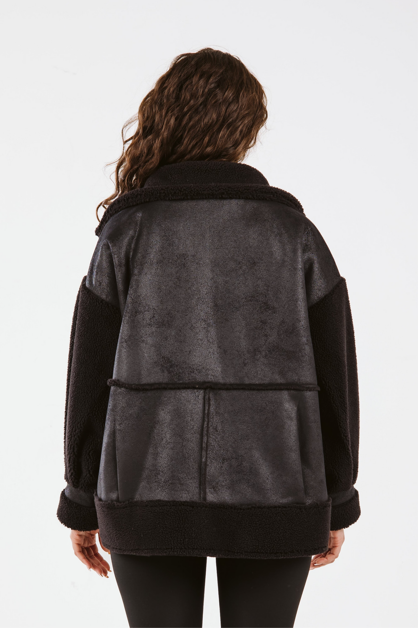 Cozy Reversible Coat - Black