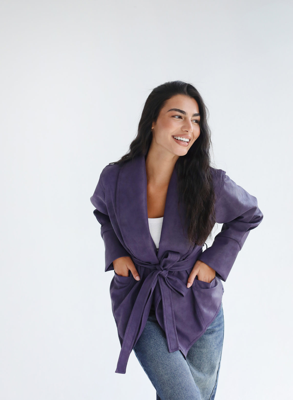 Risk Taker Leather Jacket - Purple