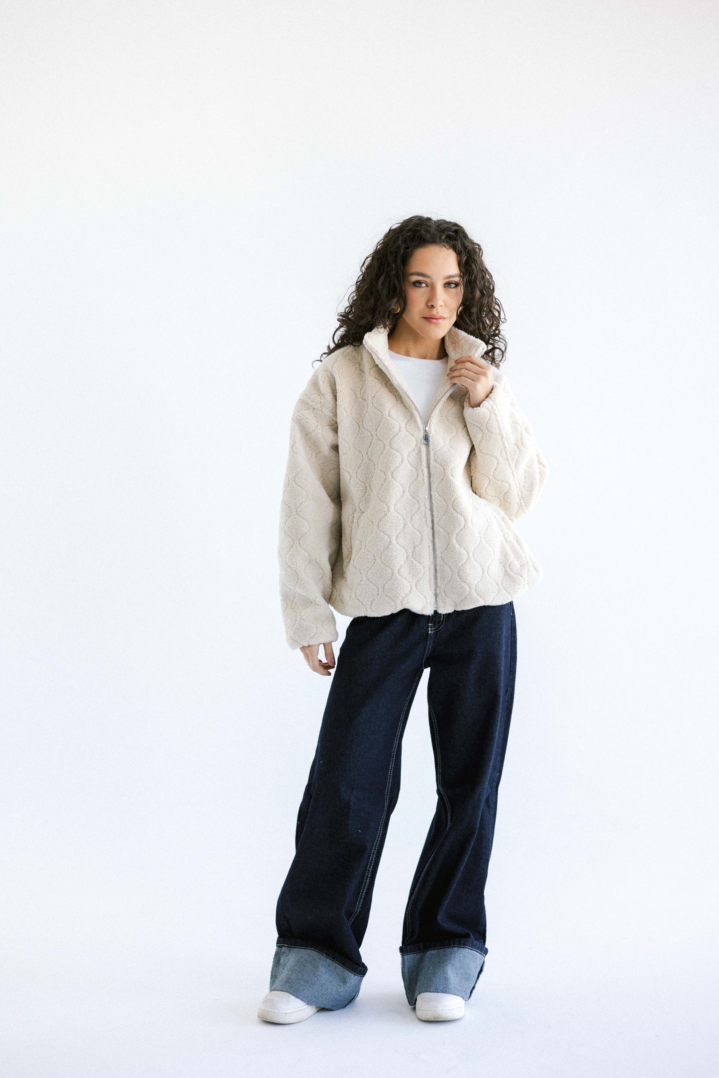 Snug Teddy Jacket - White