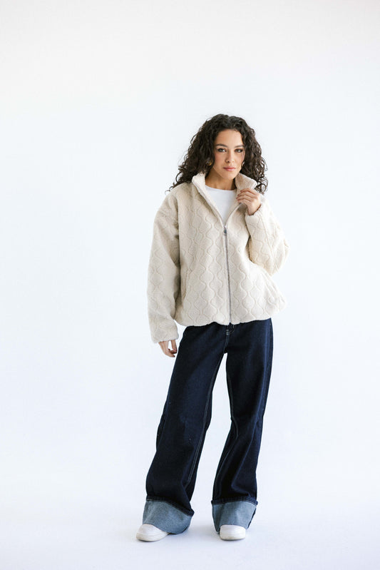 Snug Teddy Jacket - White