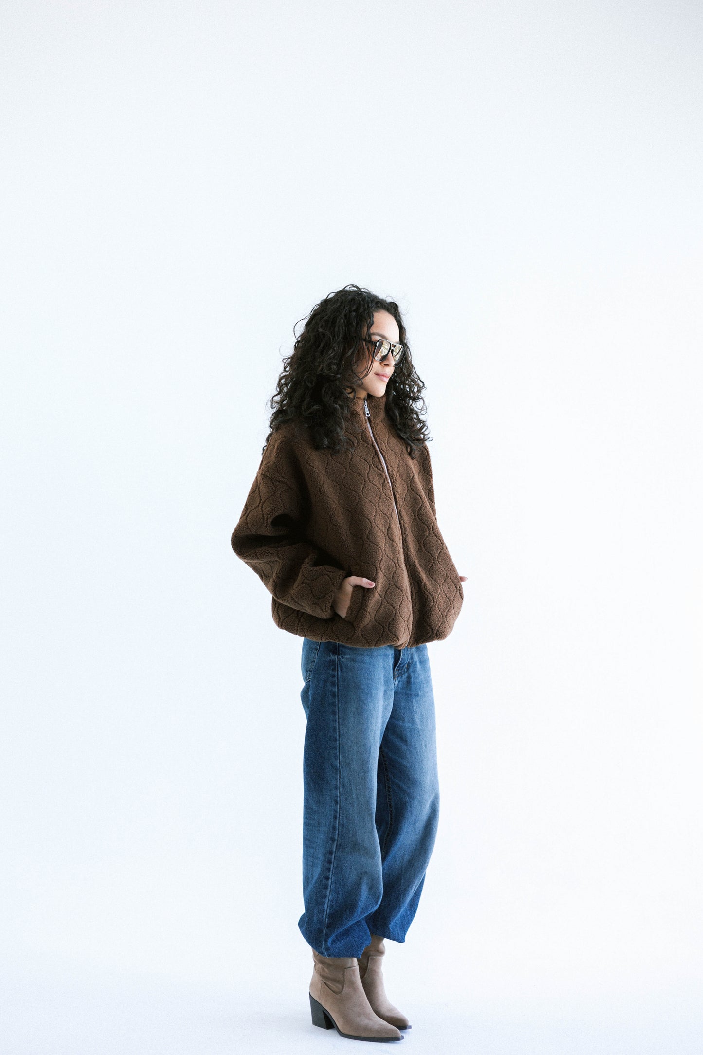 Snug Teddy Jacket - Brown