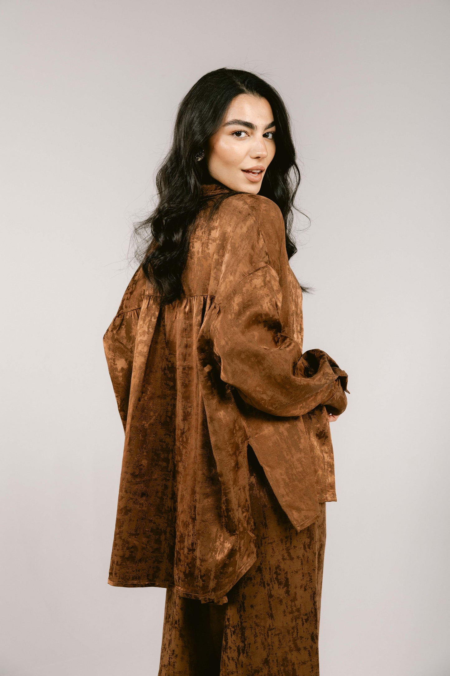 Spring Fever Linen Set - Brown