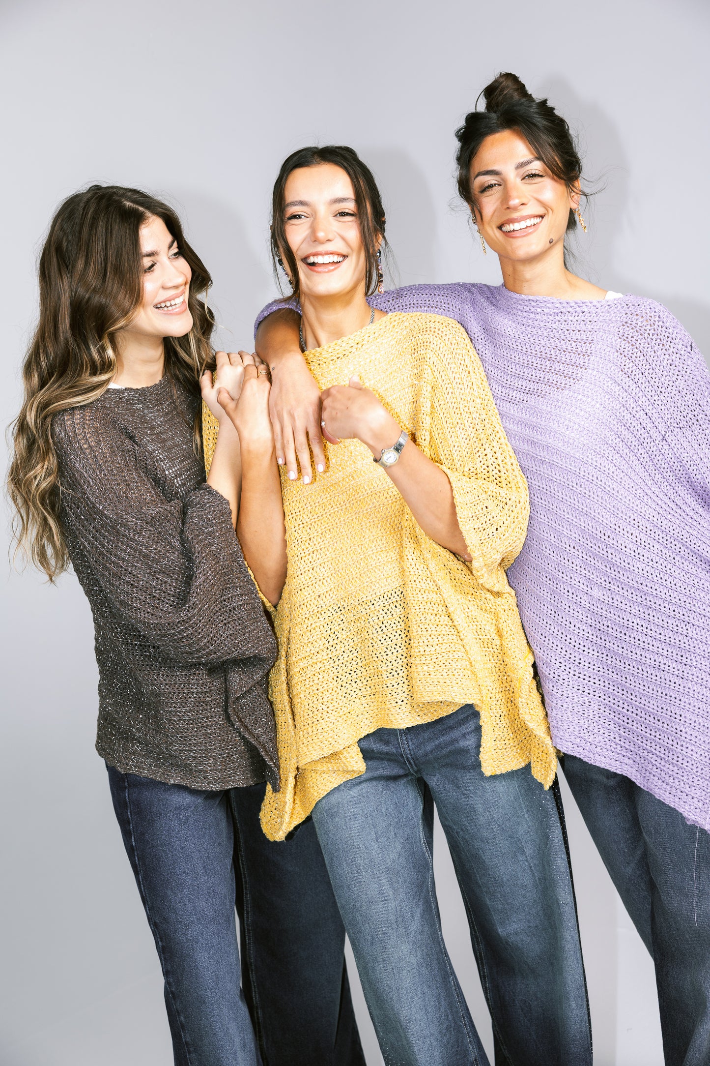 Seen At Sunset Crochet Cape in Lilac