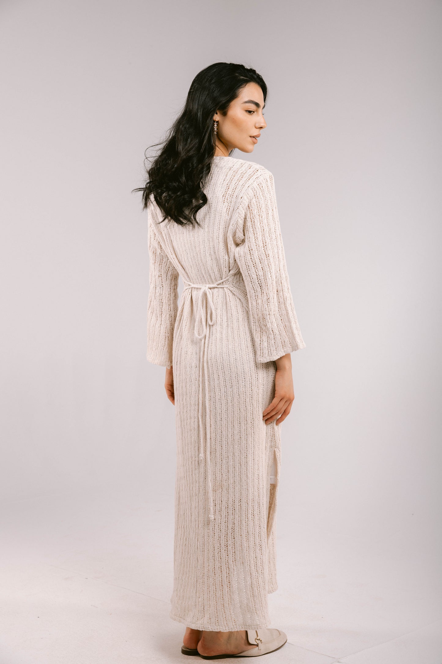 Sun Rays Crochet Dress - Off-White