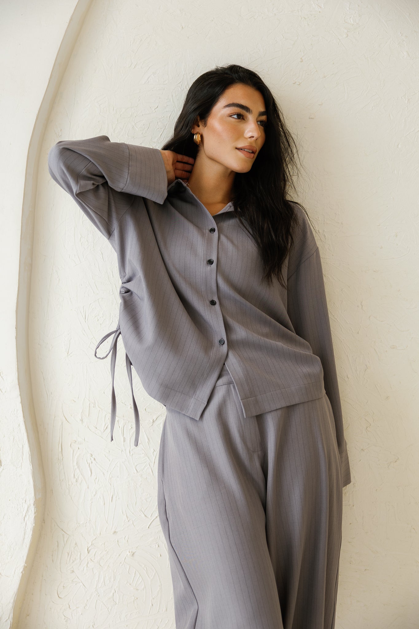 Perfect Tones Striped Set - Grey