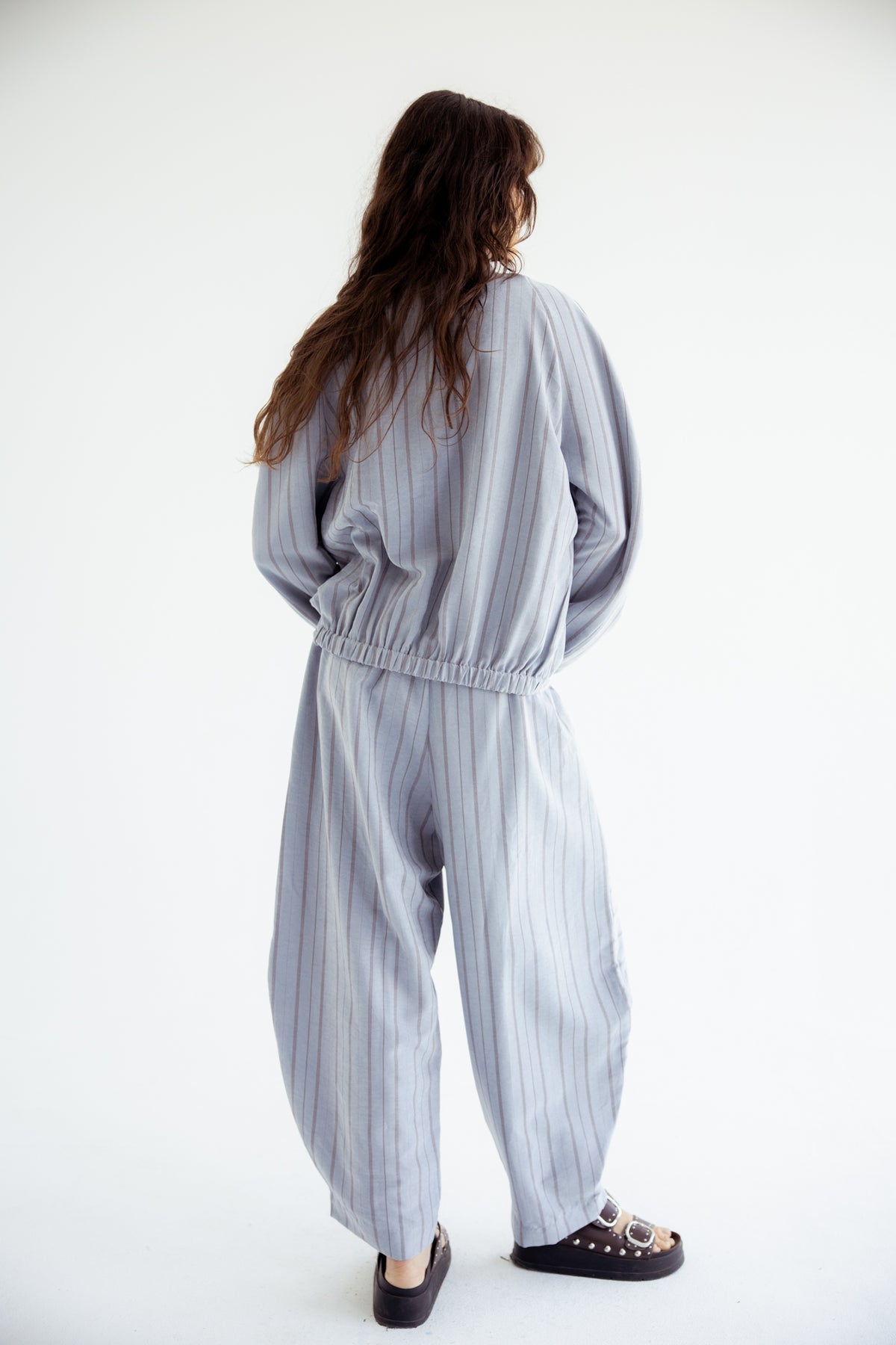 Now or Never Striped Set - BabyBlue