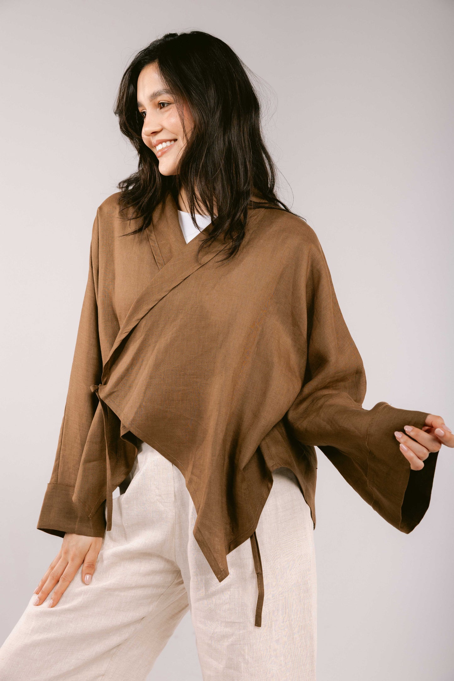 Such A Dreamy Linen Top - Camel