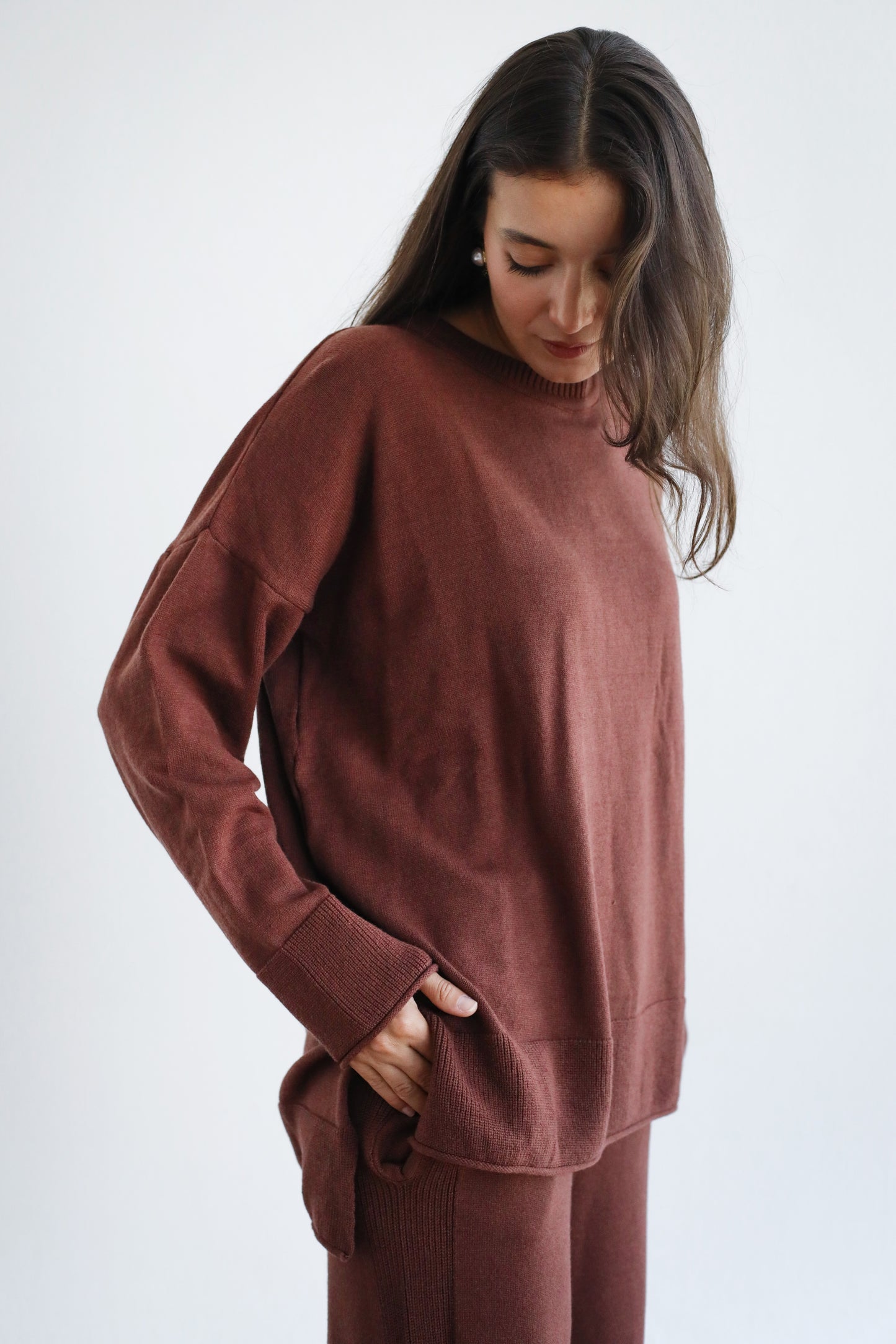 Good Feels Knit Set - Brown