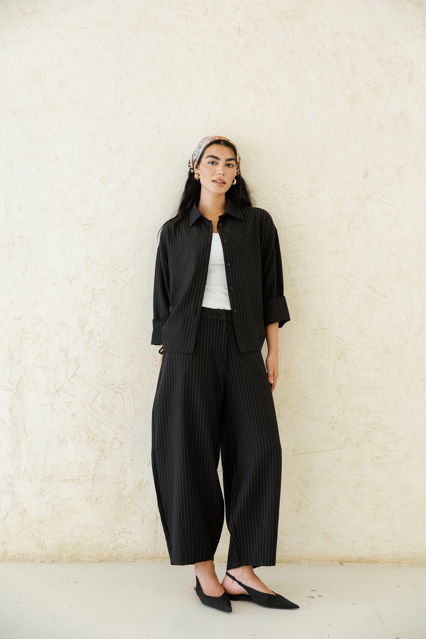 Perfect Tones Striped Set - Black