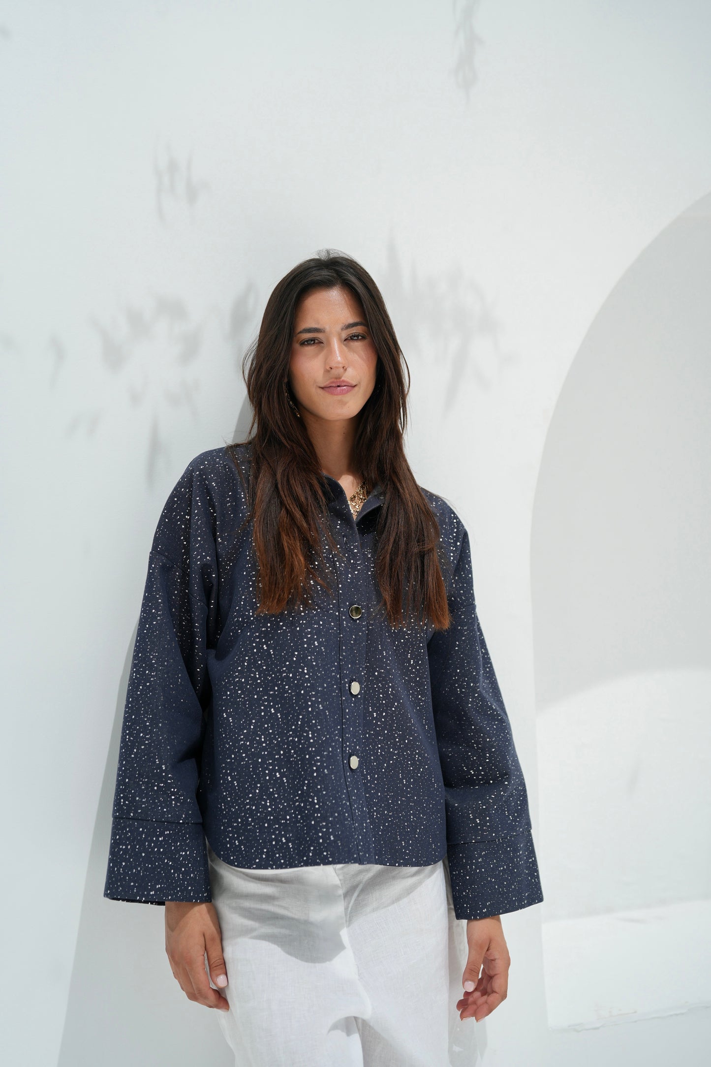 City Lights Denim Jacket - Dark Blue