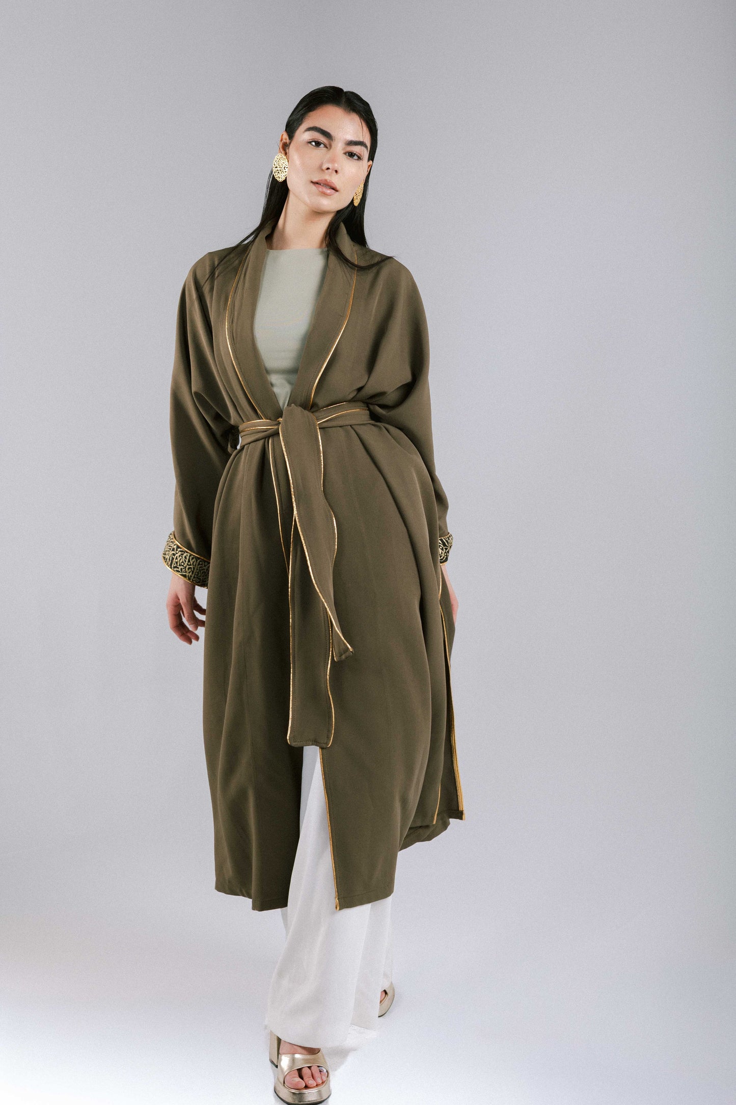 The Arabesque Kaftan in Olive
