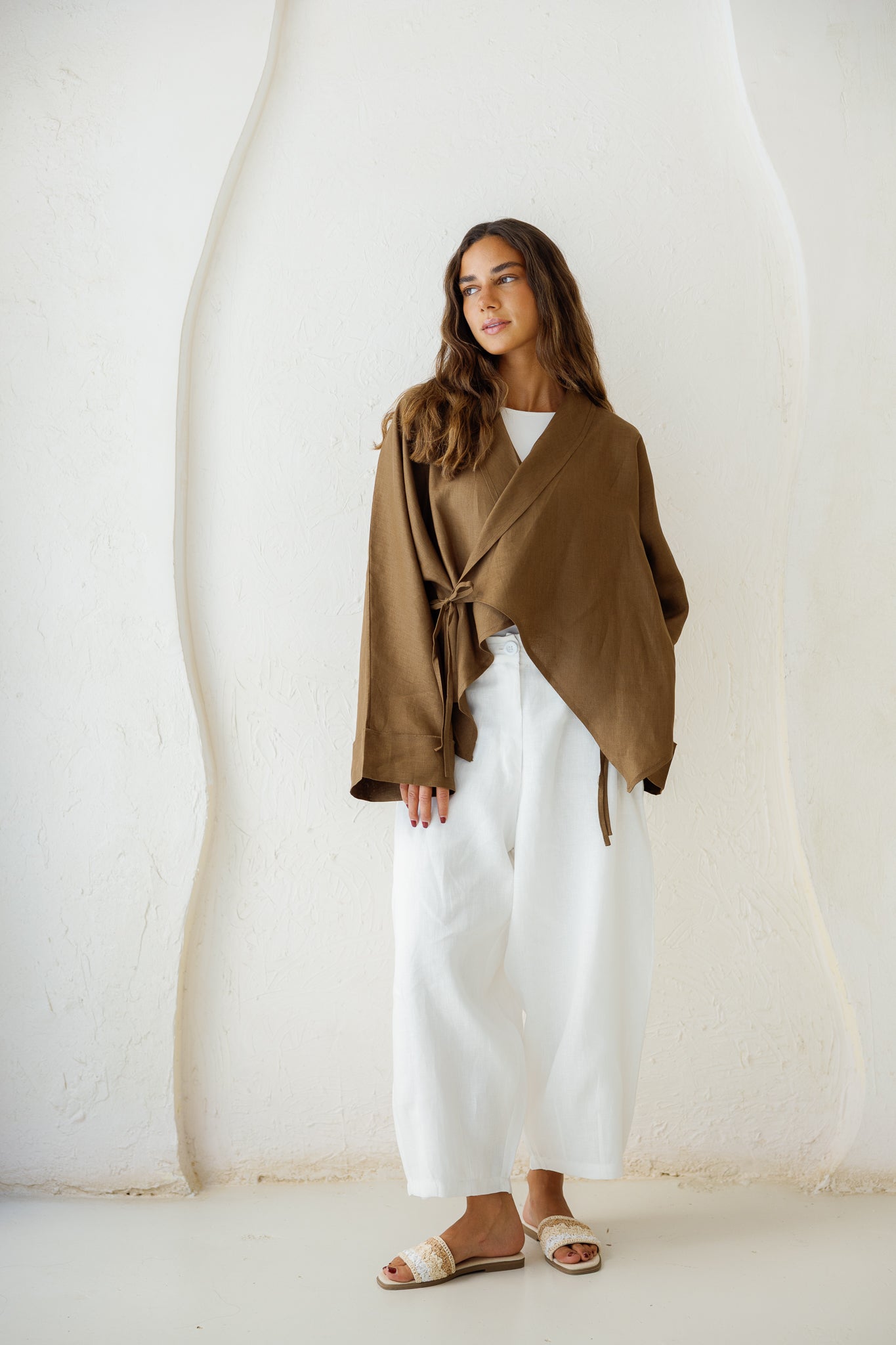 Such A Dreamy Linen Top - Camel