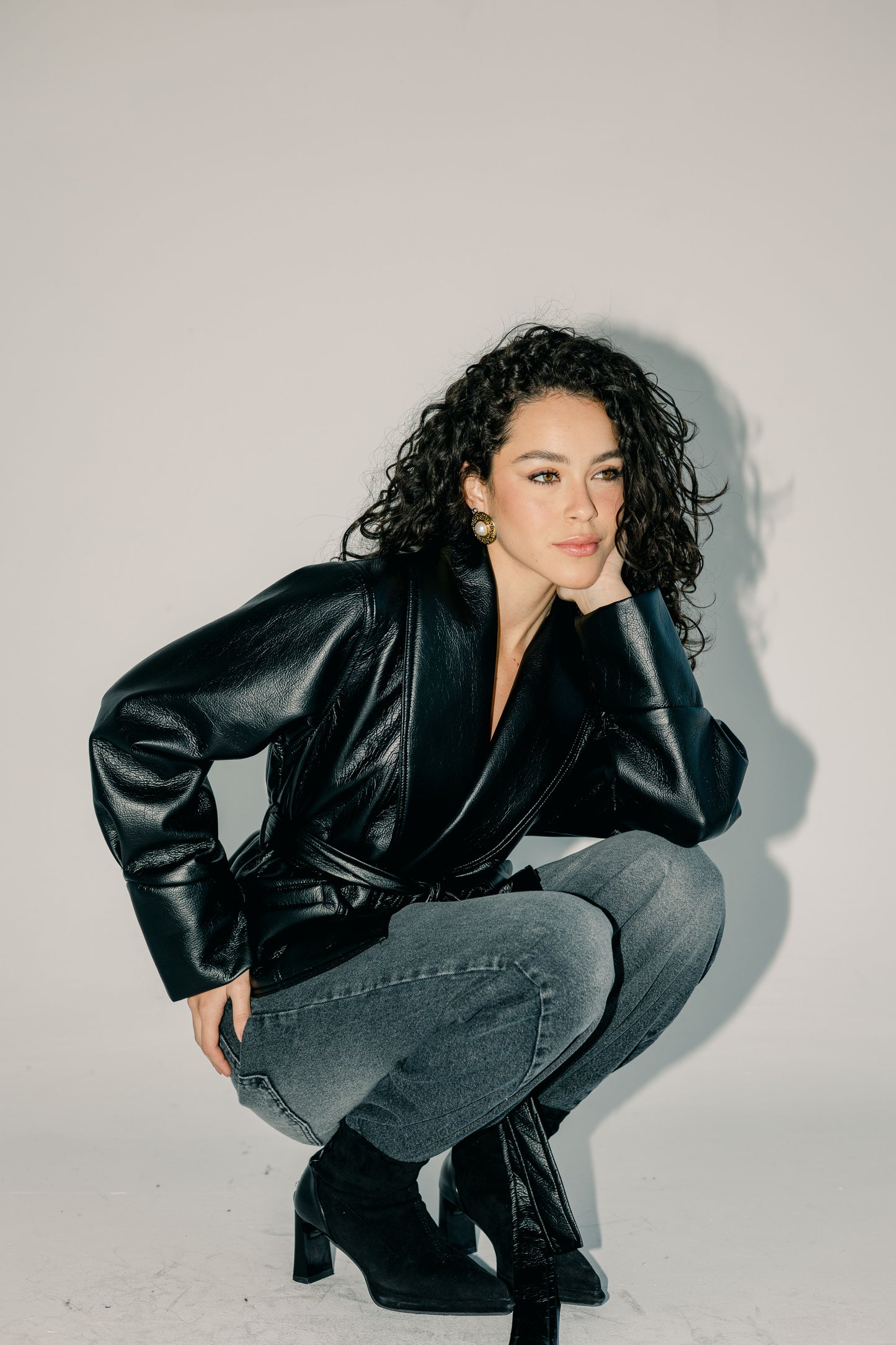 Risk Taker Leather Jacket - Black
