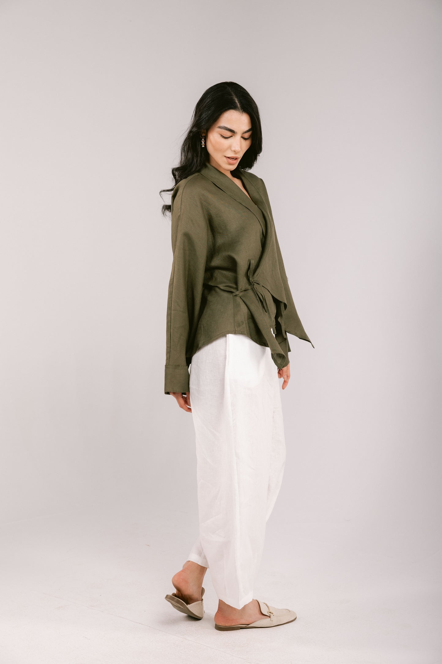Such A Dreamy Linen Top - Olive