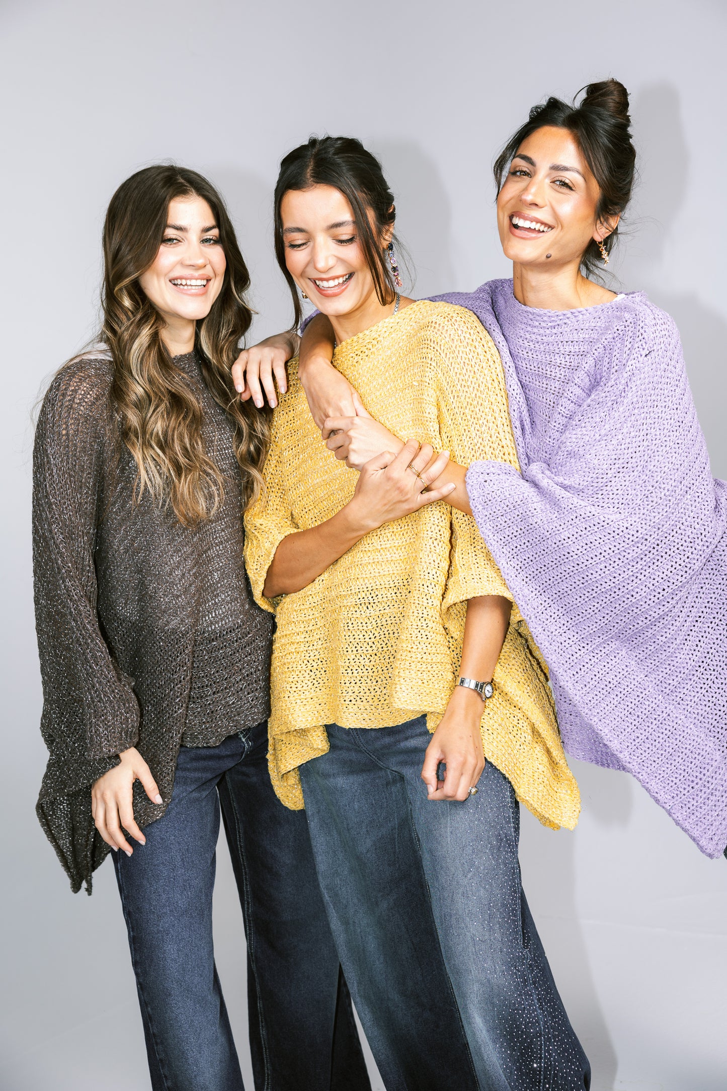 Seen At Sunset Crochet Cape in Lilac