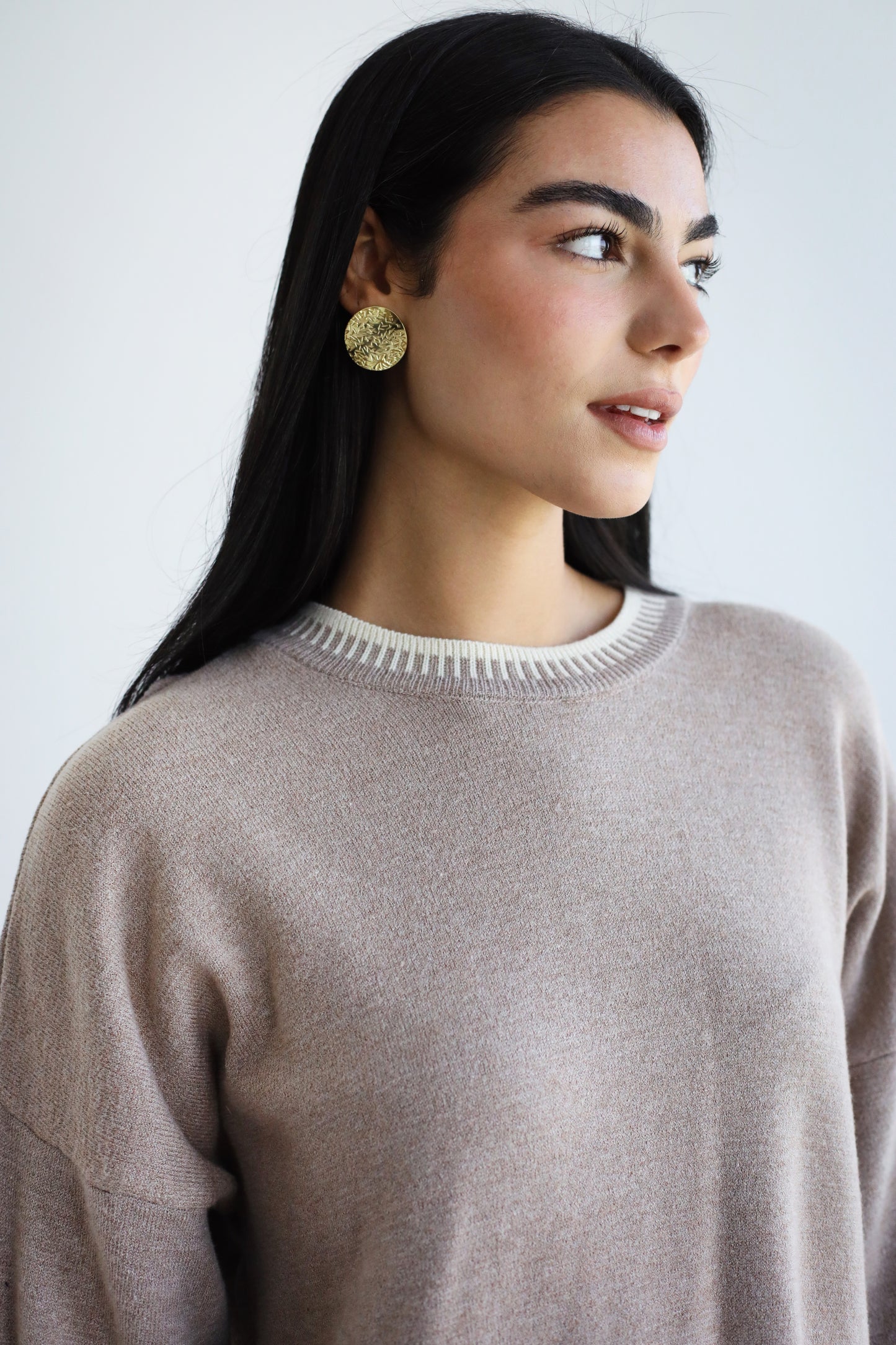 Minding My Business Knit Set - Dusty Mocha