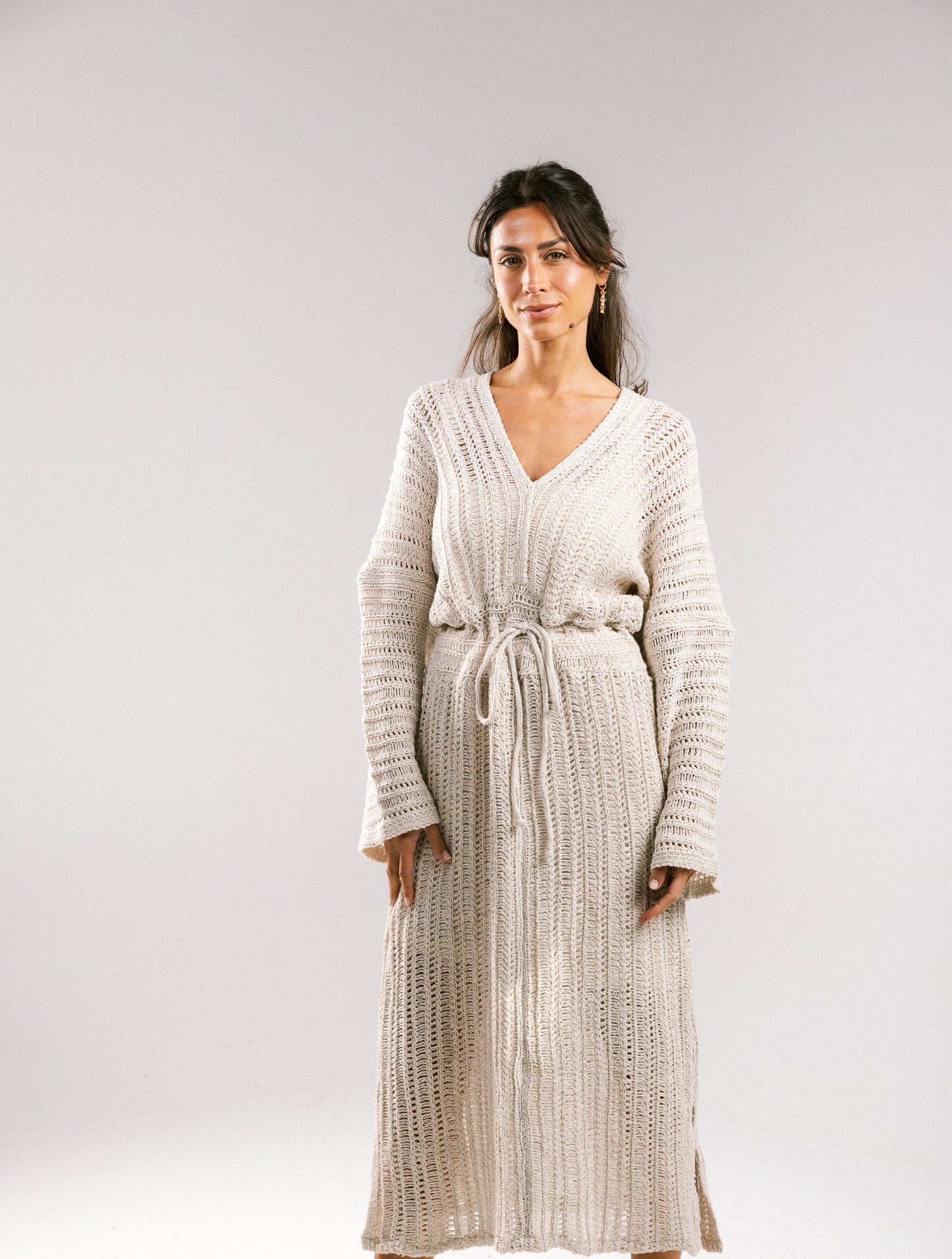 Sunbeam Crochet Coverup Dress - Off-White