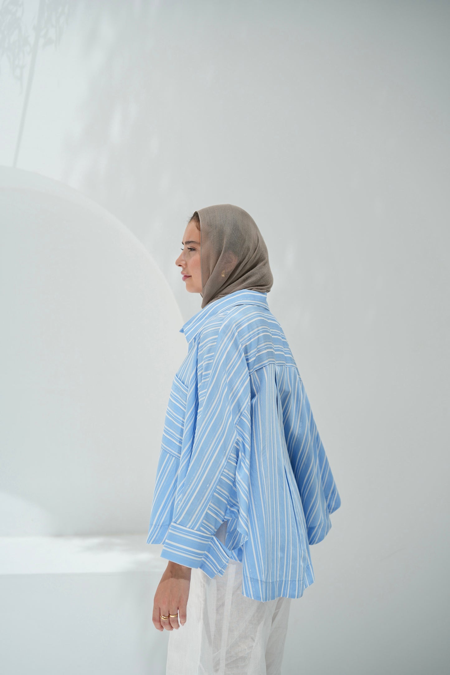 Over The Rainbow Striped Shirt - Blue