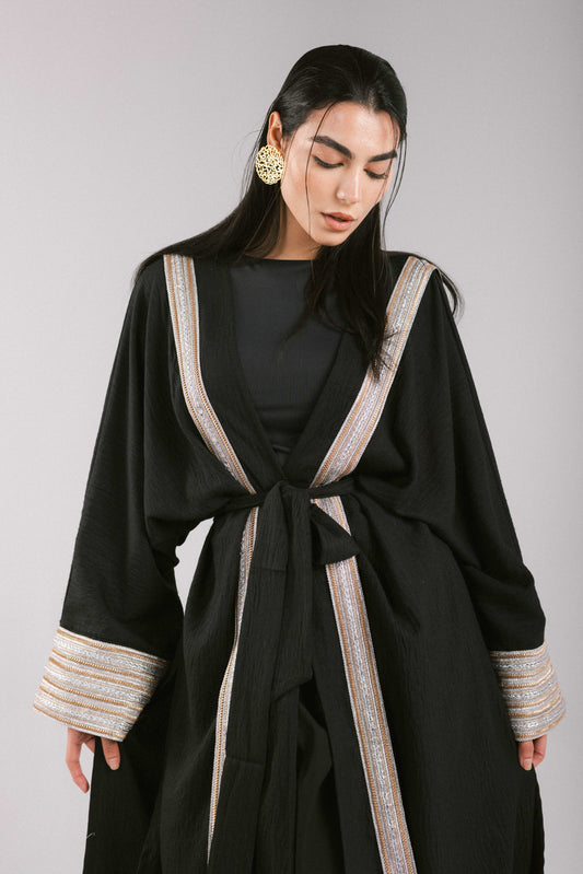 Moroccan Kaftan in Black