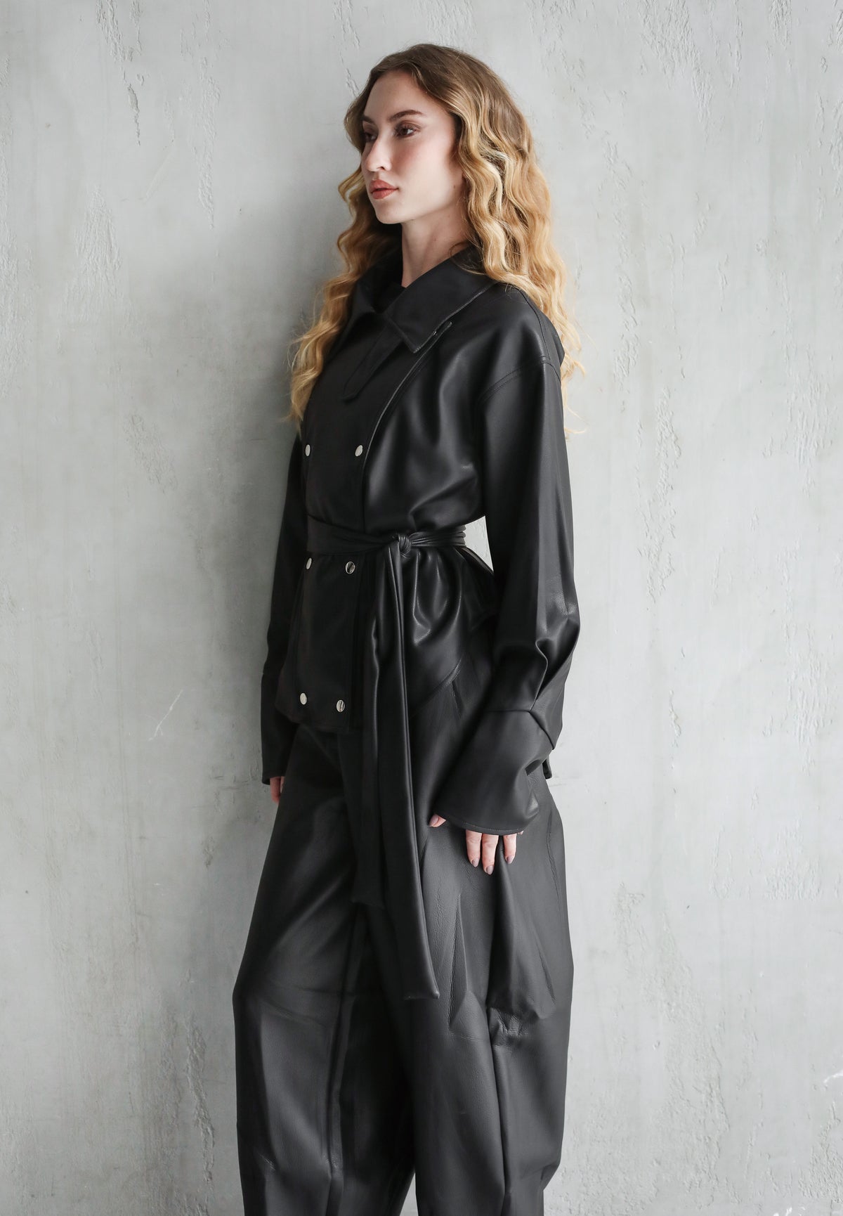 Not Your Basic Leather Jacket - Black