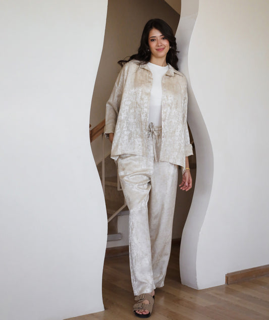 Spring Fever Linen Set - Beige