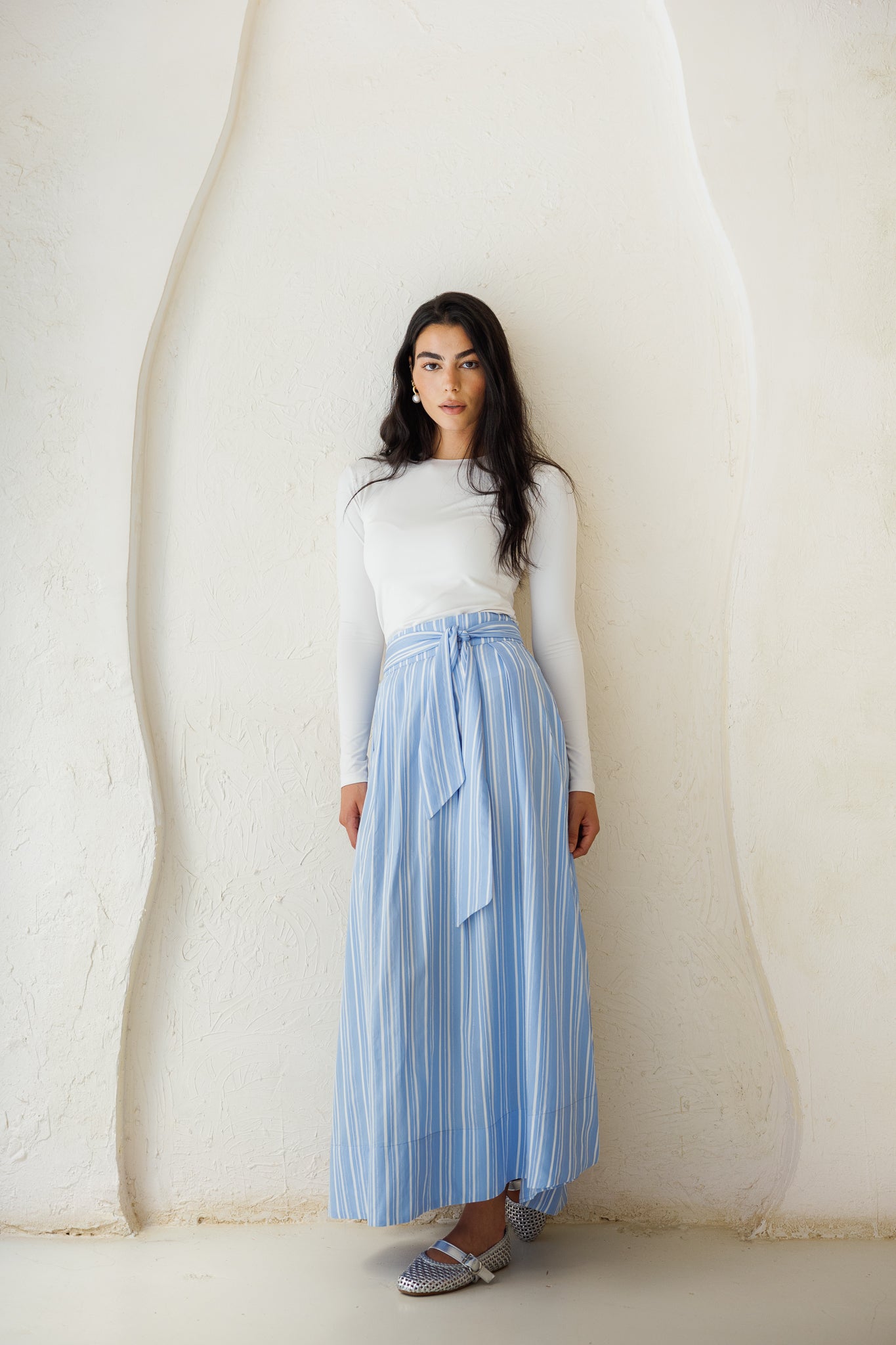 Your Favorite Striped Skirt - Blue